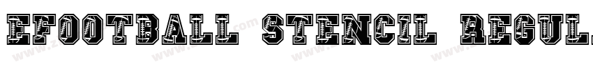 eFootball Stencil Regular字体转换